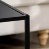 Salontafelset 2 delig bijzettafels modern design stalen frame tot 10 kg zwart 120x59x45cm voor woonkamer 8