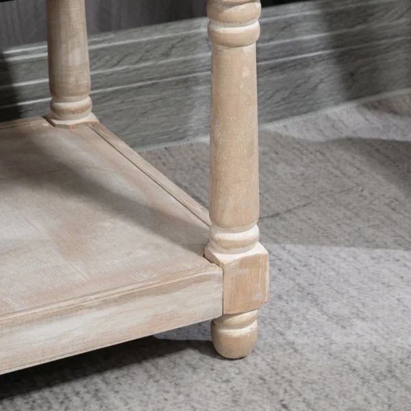 Schoenenbank met zitruimte en opbergruimte, gestoffeerde bank met houten poten, grijs in linnenlook 115x40x48 cm voor hal en entree 10