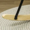 Schommelstoel, schommelstoel met fluwelen look, armleuning, stoel met houten glijders, relaxstoel voor woonkamer, slaapkamer, beige 10