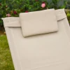 Schommelstoel tuinstoel schommelligstoel metaal mesh beige 150x62x88cm voor ontspannende uren buitenshuis 9