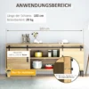 Schuifdeursysteem voor dubbele houten deuren, looprail met accessoires van koolstofstaal, zwart, 183x0,6x18cm, voor moderne interieurinrichting 5