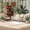 Set van 2 kunstmatige lavendel 60 cm kunstplanten met uv bescherming kunstplant die er echt uitziet met grondpinnen voor slaapkamer woonkamer kantoor tuin moderne decoratie 10