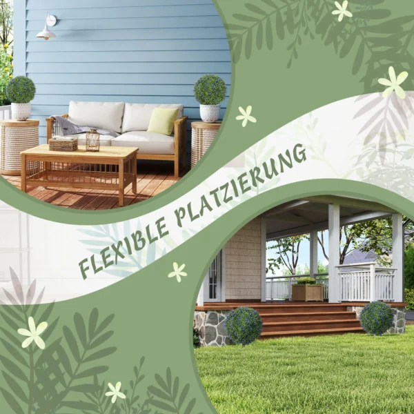 Set van 2 kunstmatige lavendel 60 cm kunstplanten met uv bescherming kunstplant die er echt uitziet met grondpinnen voor slaapkamer woonkamer kantoor tuin moderne decoratie 5