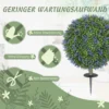 Set van 2 kunstmatige lavendel 60 cm kunstplanten met uv bescherming kunstplant die er echt uitziet met grondpinnen voor slaapkamer woonkamer kantoor tuin moderne decoratie 6