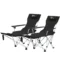 Set van 2 opvouwbare campingstoelen met afneembare voetensteun, drankhouder, hoofdsteun, tuinstoel belastbaar tot 120 kg, ligstoel voor volwassenen, vouwstoel, strandstoel, campingstoelen 1