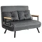 Slaapbank met bedlade bank met slaapfunctie slaapbank met fluweelachtige rugkussens donkergrijs 102 x 73 x 81 cm 1