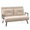 Slaapbank, relaxstoel met bedfunctie, klapbank, rugkussen, gestoffeerde bank met verstelbare rugleuning, beige, 102 x 73 x 81 cm 1