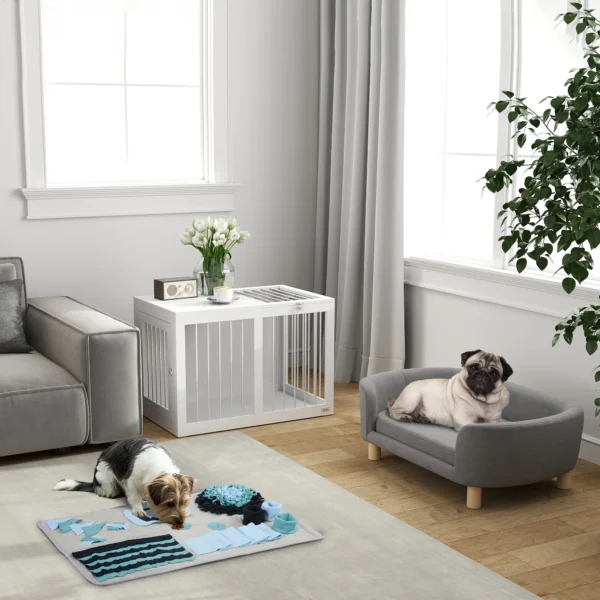 Snuffelmat voor honden, kleurrijke snuffelmat, intelligentiespeelgoed & trainingsmat voor langzaam voeren van fluweel 10