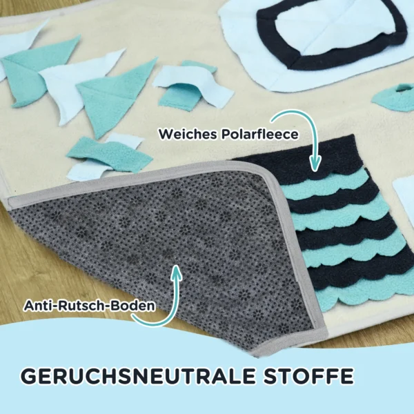 Snuffelmat voor honden, kleurrijke snuffelmat, intelligentiespeelgoed & trainingsmat voor langzaam voeren van fluweel 6