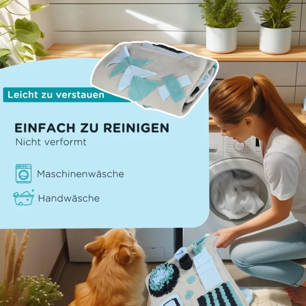 Snuffelmat voor honden, kleurrijke snuffelmat, intelligentiespeelgoed & trainingsmat voor langzaam voeren van fluweel 7