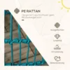 Solarlamp tuinlamp waterdichte padverlichting met lichtsensor automatische led trommel ontwerp voor balkon & terras groen 5