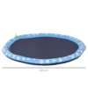 Splash sproeier pad 150 cm waterspel mat voor honden, anti slip spuit watersproeier outdoor pvc blauw 4