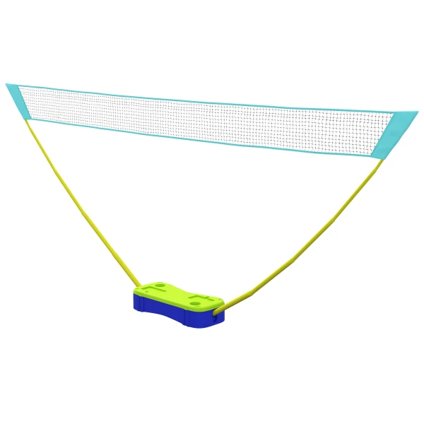 Sportnow 2 in 1 badminton set, badmintonnet met standaard, volleybalnet, verstelbaar, met draagtas, voor binnen, buiten 1
