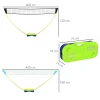 Sportnow 2 in 1 badminton set, badmintonnet met standaard, volleybalnet, verstelbaar, met draagtas, voor binnen, buiten 4