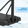 Sportnow 2 in 1 basketbalstandaard, 230 305 cm verstelbare hoogte basketbalring met standaard, achterbord standaard met wielen, basketbalinstallatie voor volwassenen, zwembad, staal 7
