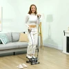 Sportnow 2 in 1 mini stepper voor thuis met power ropes, up down swing stepper met lcd display, stepper hometrainer tot 100 kg voor been /armtraining, thuis kantoor fitness oefening, grijs 2