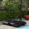 Sportnow basketbalring met standaard 220 250 cm in hoogte verstelbaar met wielen breukvaste achterwand voor tuin & sportveld 10
