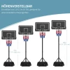 Sportnow basketbalring met standaard 220 250 cm in hoogte verstelbaar met wielen breukvaste achterwand voor tuin & sportveld 5