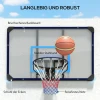Sportnow basketbalring wandmontage basketbalbord met ring en net voor buiten, staal, 113 x 61 x 73 cm, ideaal voor tuin & speeltuin 6