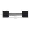 Sportnow haltergewichten, 10 kg halter set, halter set met antislip metalen handvatten, voor gewichtstraining, krachttraining, metaal, cpu, zwart 4