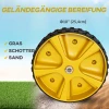 Sportnow kajakwagen verstelbare kano wagen boot wagen surfplank wagen boottrailer met spanband voor kano surfplank peddelborden aluminium geel 7