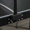 Sportnow mini opvouwbare tafeltennistafel tennistafel vrijetijdstafel met net & handvat, indoor spelset voor thuis, aluminium zwart 10