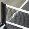 Sportnow mini opvouwbare tafeltennistafel tennistafel vrijetijdstafel met net & handvat, indoor spelset voor thuis, aluminium zwart 7