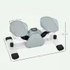 Sportnow mini stepper voor thuis met lcd display, up down stepper met antislip pedalen, stepper hometrainer tot 100 kg, voor been training, thuis kantoor fitness oefening, grijs 4