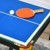 Sportnow multigame speltafel 2in1 multifunctionele tafel tafeltennis biljart voor kinderen & volwassenen, staal 140x63x60 80cm, groen 9