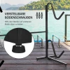Sportnow verstelbaar kajakrek voor 2 kajaks, surfplanken, stand up paddles met gevoerde metalen houders 8