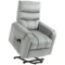 Sta op hulp relaxstoel elektrische massagestoel tv stoel met ligfunctie fluweelachtig polyester metaal schuim 1