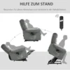 Sta op hulp relaxstoel elektrische massagestoel tv stoel met ligfunctie fluweelachtig polyester metaal schuim 7