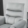 Sta op hulp relaxstoel elektrische massagestoel tv stoel met ligfunctie fluweelachtig polyester metaal schuim 9