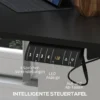 Sta zit bureau, elektrisch, met anti botsing, oververhittingsbeveiliging, opslagopties, 140x70x72 116cm, spaanplaat, zwart 6
