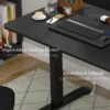 Sta zit bureau, elektrisch, met anti botsing, oververhittingsbeveiliging, opslagopties, 140x70x72 116cm, spaanplaat, zwart 9