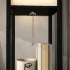 Staande lamp, staande lamp met 3 vakken, e27 fitting, staande lamp met stoffen lampenkap, usb a, usb c aansluitingen voor woonkamer, wit+zwart, excl. gloeilamp 10