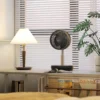 Staande ventilator usb oplaadbare ventilator met afstandsbediening verstelbare helling oscillatie 10 snelheidsniveaus timer in hoogte verstelbare telescoopventilator voor kantoor camping 10