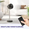 Staande ventilator usb oplaadbare ventilator met afstandsbediening verstelbare helling oscillatie 10 snelheidsniveaus timer in hoogte verstelbare telescoopventilator voor kantoor camping 7