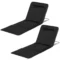 Strandmat set van 2 opvouwbare strandligstoel 5 traps hoogteverstelbaar met draagtas staal zwart 134 x 48 x 33 43 cm voor strand & camping 1