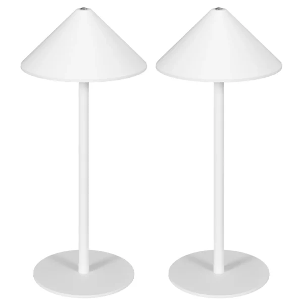Tafellamp 2 delige set met 3 lichtkleuren, oplaadbare usb a+c nachtlamp met touch schakelaar voor woonkamer, slaapkamer metaal, wit 1