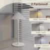 Tafellamp 2 delige set met 3 lichtkleuren, oplaadbare usb a+c nachtlamp met touch schakelaar voor woonkamer, slaapkamer metaal, wit 5