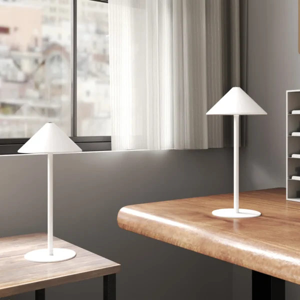 Tafellamp 2 delige set met 3 lichtkleuren, oplaadbare usb a+c nachtlamp met touch schakelaar voor woonkamer, slaapkamer metaal, wit 9