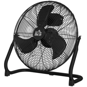 Tafelventilator elektrische ventilator met 3 snelheidsniveaus, 120° verstelbare hoek voor thuis, kantoor, slaapkamer, zwart 1