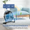 Tafelventilator elektrische ventilator met 3 snelheidsniveaus, 120° verstelbare hoek voor thuis, kantoor, slaapkamer, zwart 5