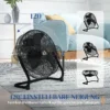 Tafelventilator elektrische ventilator met 3 snelheidsniveaus, 120° verstelbare hoek voor thuis, kantoor, slaapkamer, zwart 6