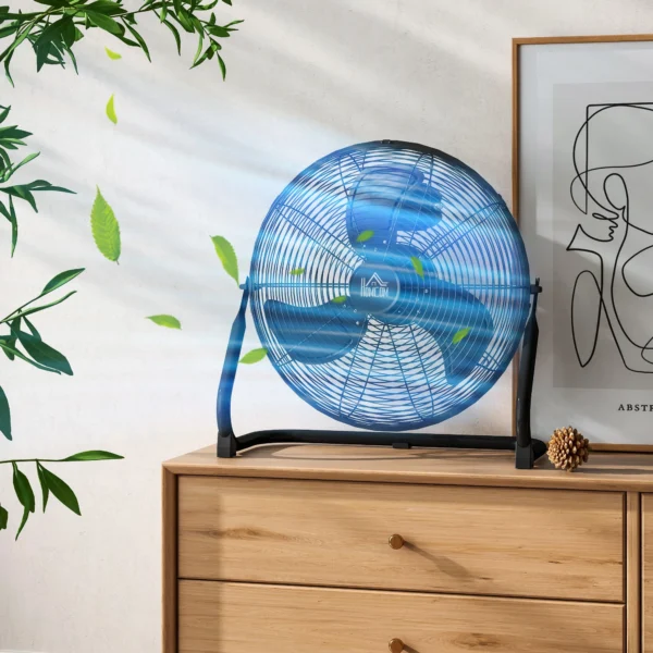 Tafelventilator elektrische ventilator met 3 snelheidsniveaus, 120° verstelbare hoek voor thuis, kantoor, slaapkamer, zwart 9