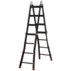 Telescopische vouwladder, 4m aluminium ladder antislip aluminium ladder a frame telescopische uitschuifladder tot 150 kg draagvermogen 1