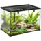 Terrarium voor reptielen 50 x 30 x 35 cm, glazen terrarium voederbak voor reptielenkweek, metalen structuur 1