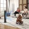Torenventilator, staande ventilator met 3 modi, afstandsbediening, 50w ventilator met 4h timer, 75° oscillatie, voor slaapkamer, zwart 10