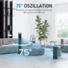 Torenventilator, staande ventilator met 3 modi, afstandsbediening, 50w ventilator met 4h timer, 75° oscillatie, voor slaapkamer, zwart 6